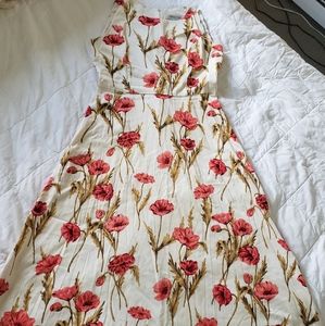 Coldwater Creek Poppy Print Dress